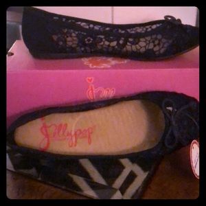 Jellypop flats size 6.5 navy blue